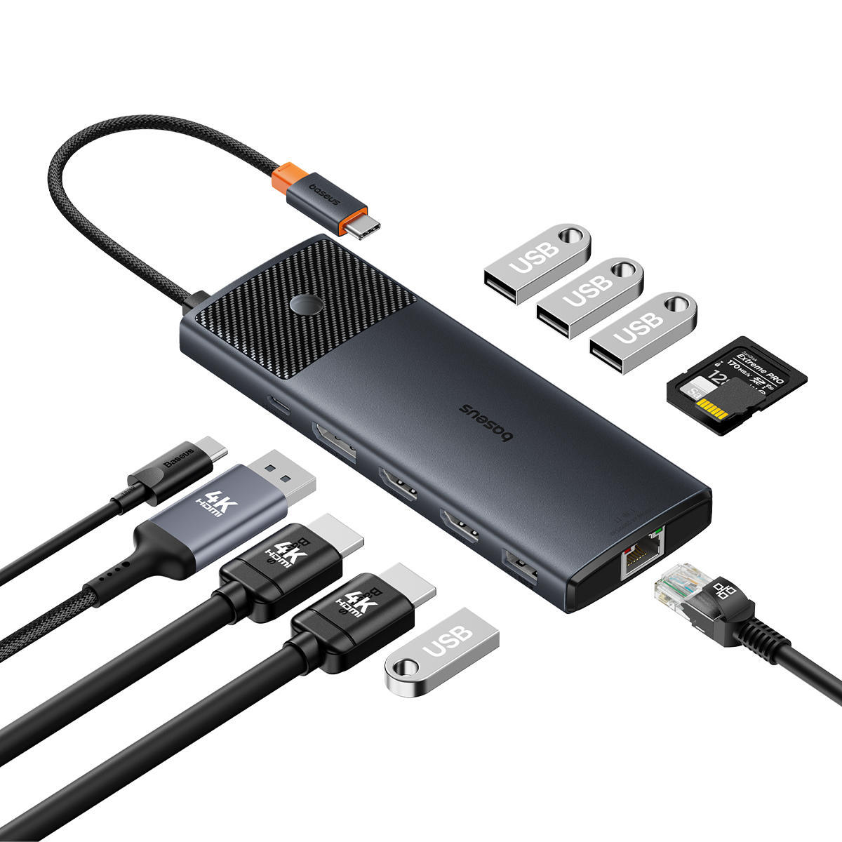 金属微光系列 2 十一合一 USB HU